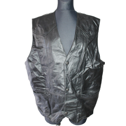 KAMIZELKA MOTOCYKLOWA SKÓRA POLO rozm. XL